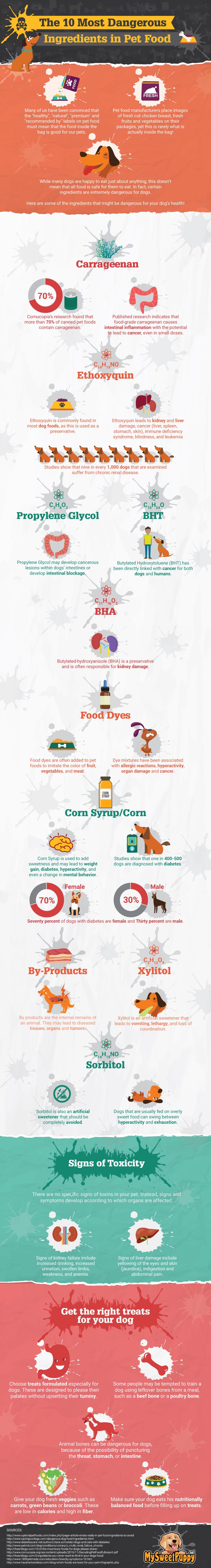 infographic 10 bad pet food ingredients