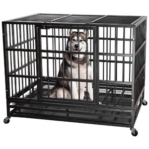 ITORI Heavy Duty Metal Dog Cage Kennel Crate